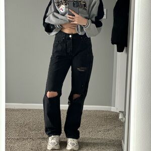 Aeropostale Black Straight Leg Jeans